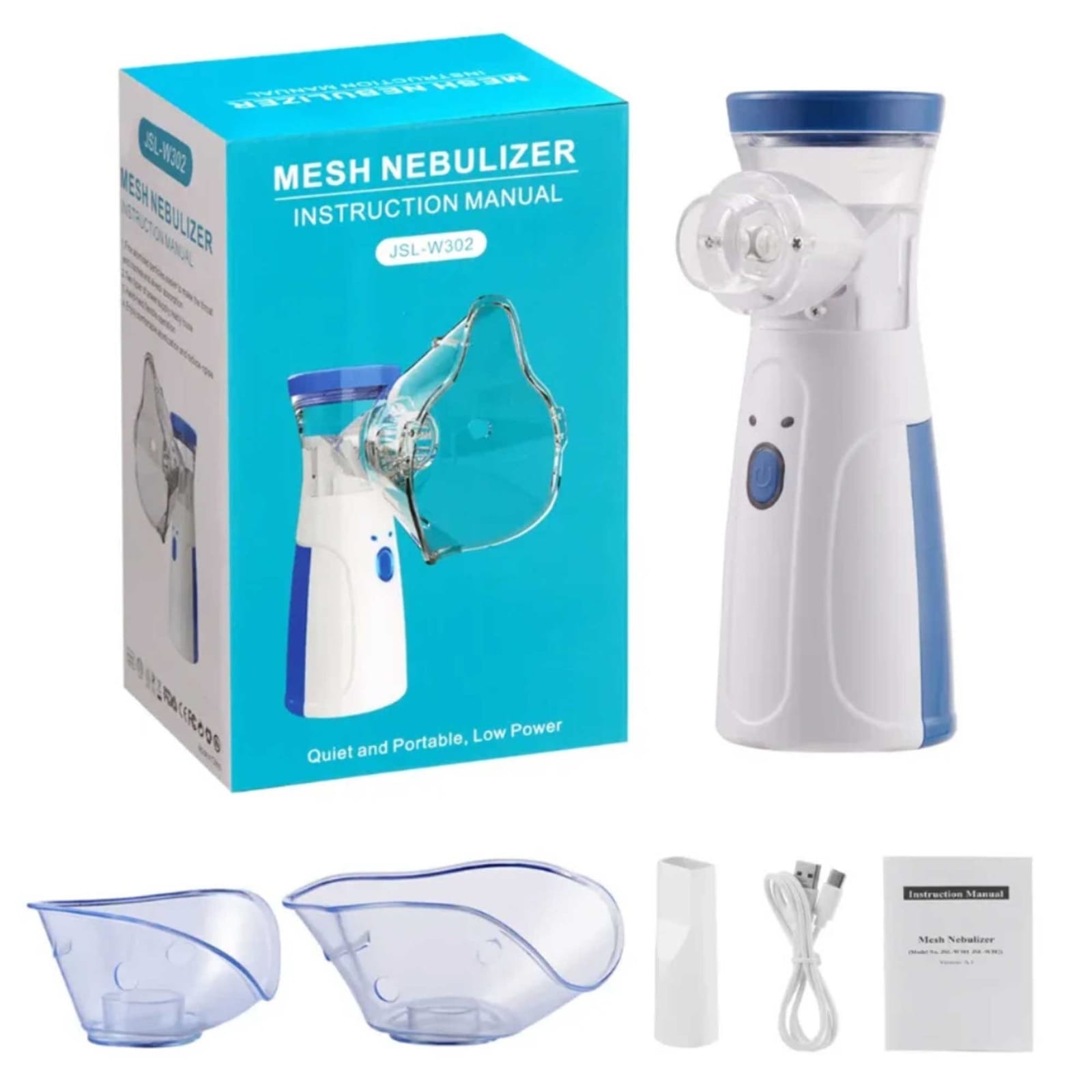 Portable Ultrasonic Rechargeable Mesh Nebulizer Machine Cool Mist Inhaler for Children and Adults ( Battery Not Included ) | New Portable Mesh Nebulizer | Top Selling Nebulizer