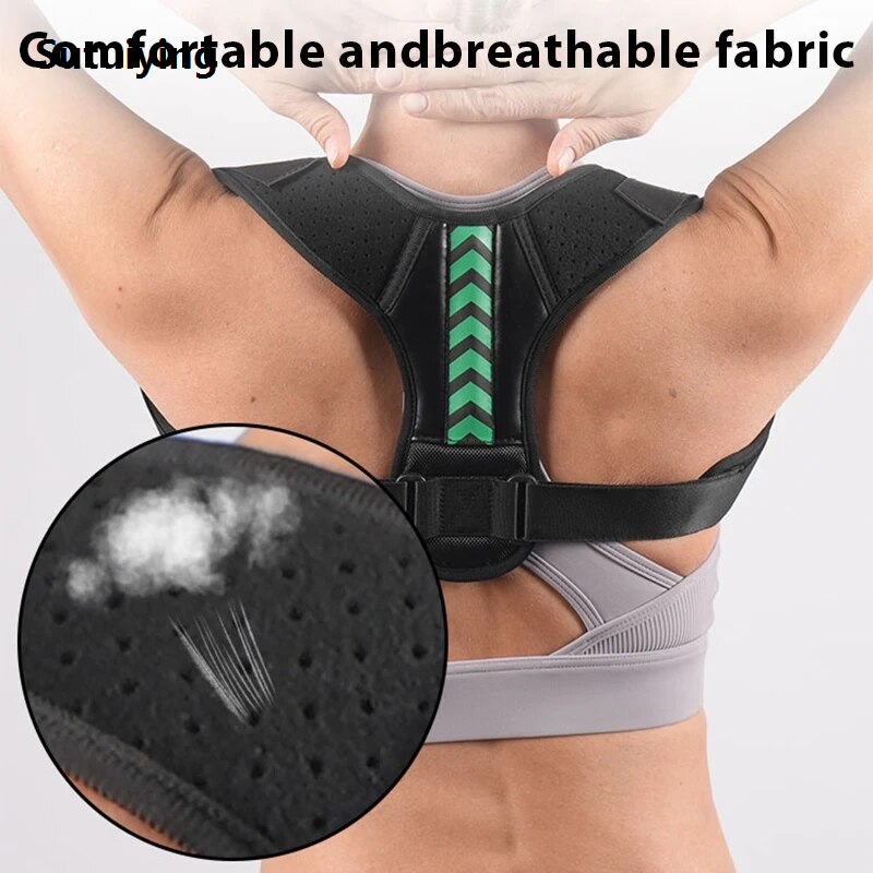 Sutuiying Posture Corrector Unisex Adjustable For Clavicle Support Providing Pain Relief for Neck Back Shoulder Reshape Your Body 1PC