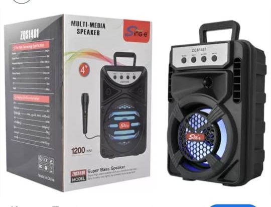 Advanced Bt Speaker RGB Portable Karaoke Wireless Microphone Light Mini Size Sound Box