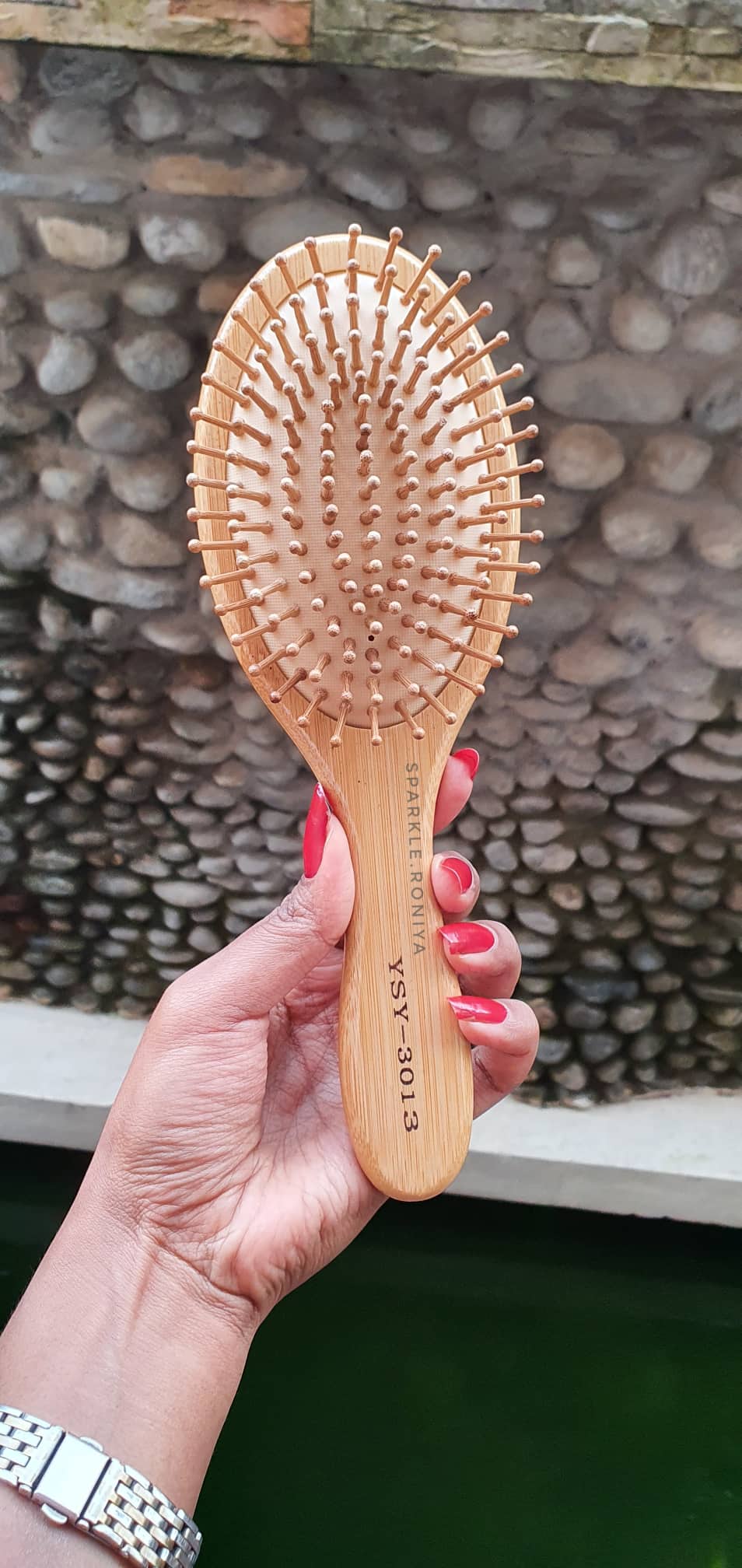 Sparkle Roniya Oval Bamboo Hair Brush
