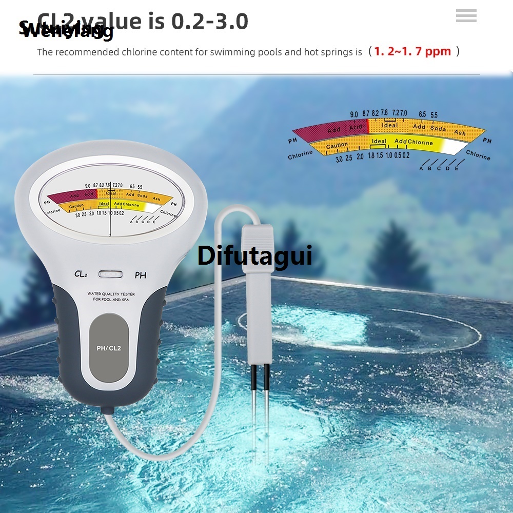 Wenefang Sutuiying 2 in 1 PH Chlorine Meter Tester PC-101 PH Tester Chlorine Water Hot Selling 2025 New Quality Testing Device CL2 Measuring For Pool Aquarium