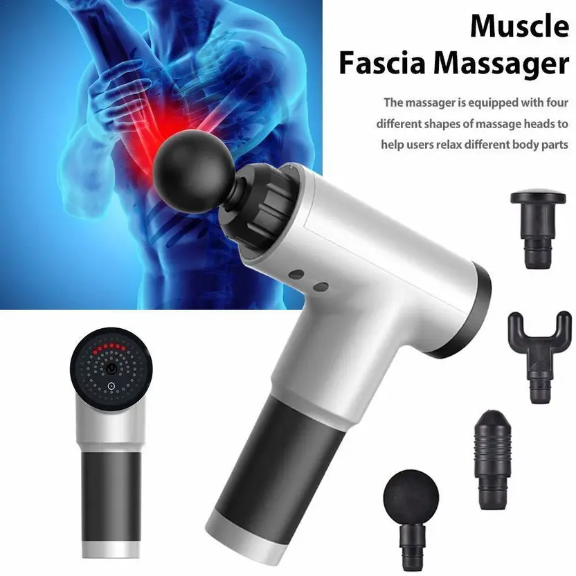 Prime Picks Premium Massage Gun | Deep Tissue Electric Massage Gun | 6 Speed Handheld Percussion Muscle Massager for Full Body Pain Relief, Recovery & Relaxation | Quiet Motor | Portable Therapy Gun for Gym, Fitness & Office