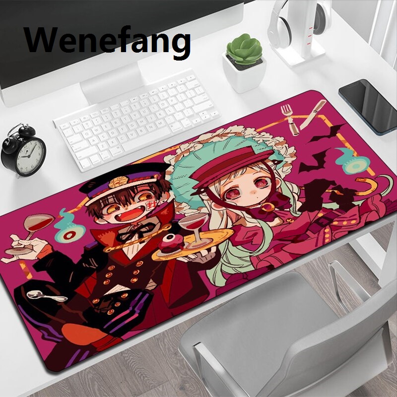 Wenefang 2023 Toilet Bound Hanako Kun Computer Table Pc Gamer Mousepad Gaming Mouse Pad Extended Custom Keyboard Mats Desk Mat Carpet Large