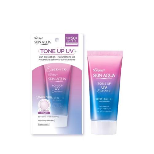 Sunpla Skin Aqua Tone Up UV Essence Happiness Aura Sunscreen SPF 50+ PA++++ 50G