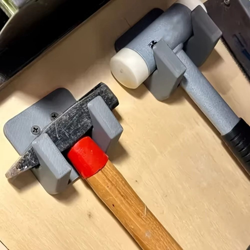 High Quality Hanging Wall-Mounted Hammer Rack 3D Printing Sturdy Tool Rack Save Space Durable Hammer Storage Stand For Hammer and Tool Storage
