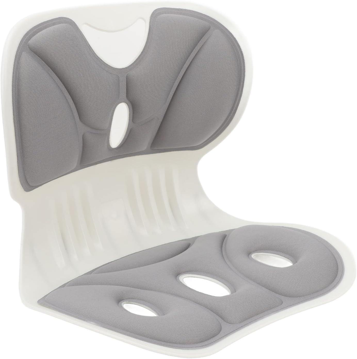 Back and Lumbar Support for Office Chair, Breathable Fabric Petal Shaped Office Chair Seating Cushion