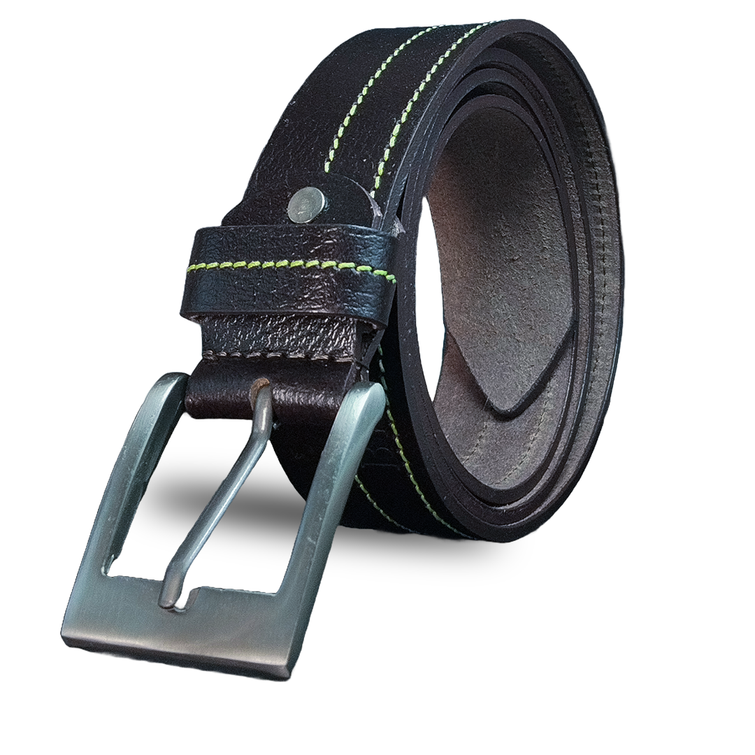 Benetton Genuine Leather Vector Black Belt For Men-Formal [V708]