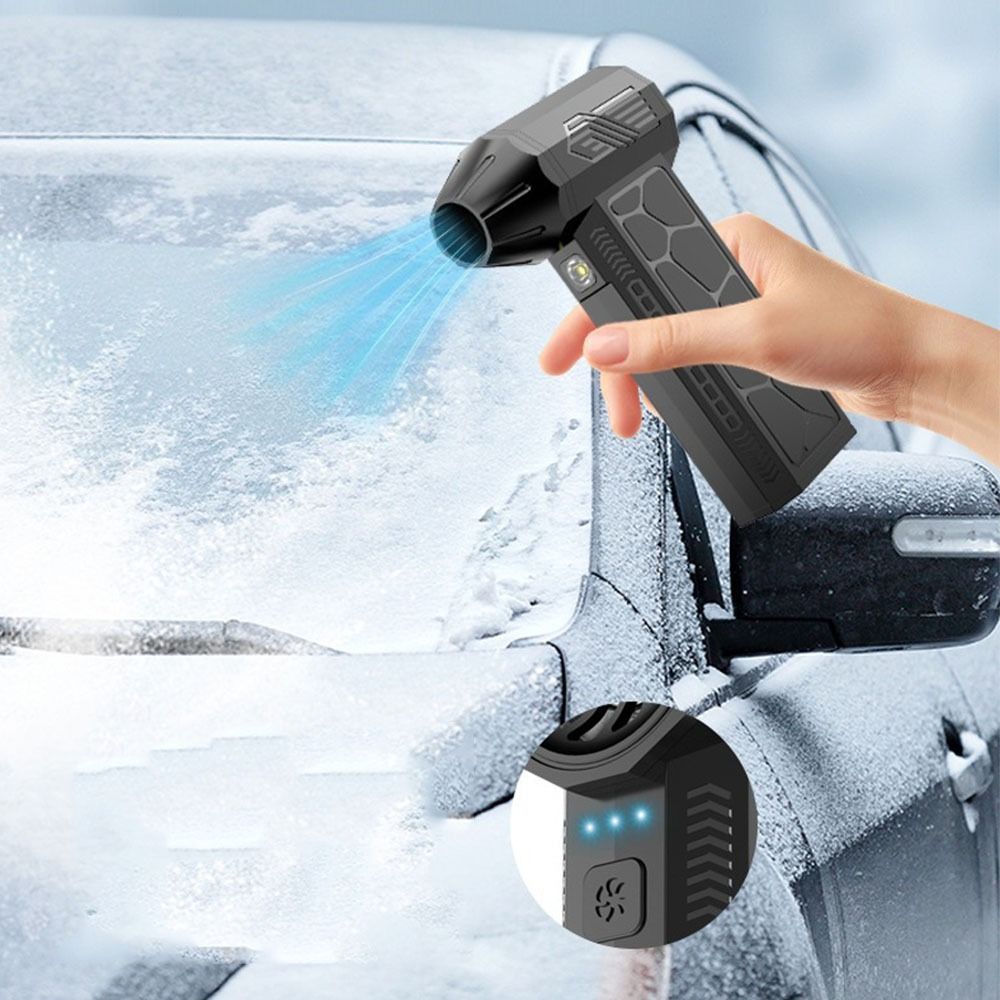 Mini 130000RPM Electric Air Duster 3 Gear Adjustable Reusable Turbo Jet Fan Rechargeable High-speed Compressed Air Duster Camping