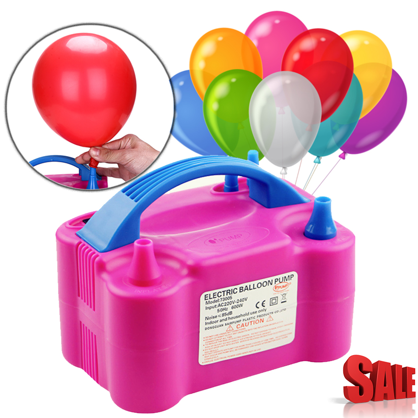 Electric Pump Machine Inflator High Power Blowing Two Nozzle Air Blower Balloon Pump Automatic
