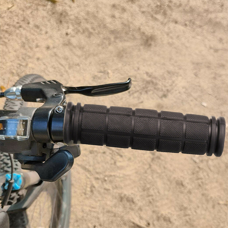 1 Pair Bicycle Mountain Bike Cycling Handlebar Anti-Slip Soft Rubber Hand Grips CF8