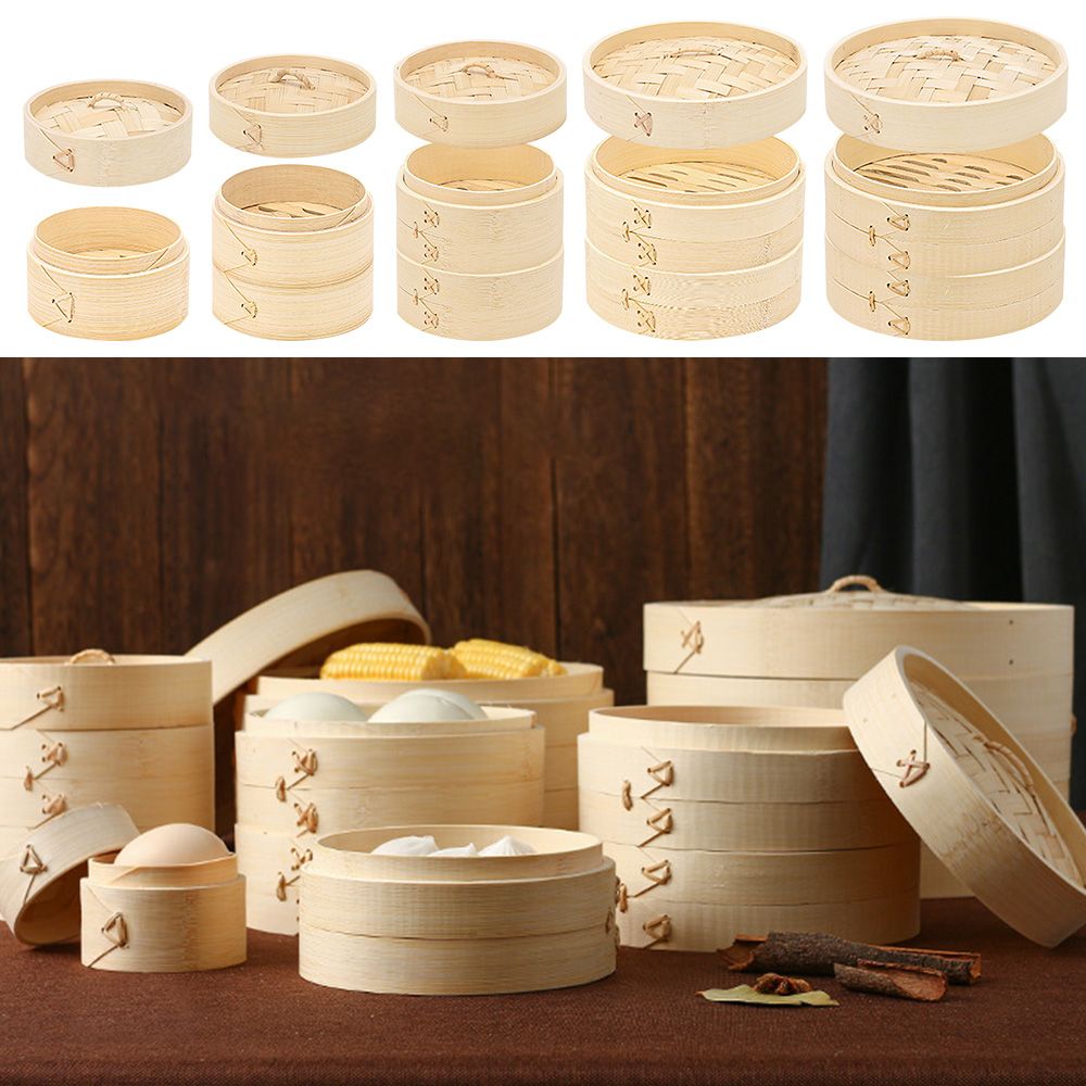 High Quality Wide Application Useful Souvenir Basket Vegetable Snack Dumpling Steamers Bamboo Steamer