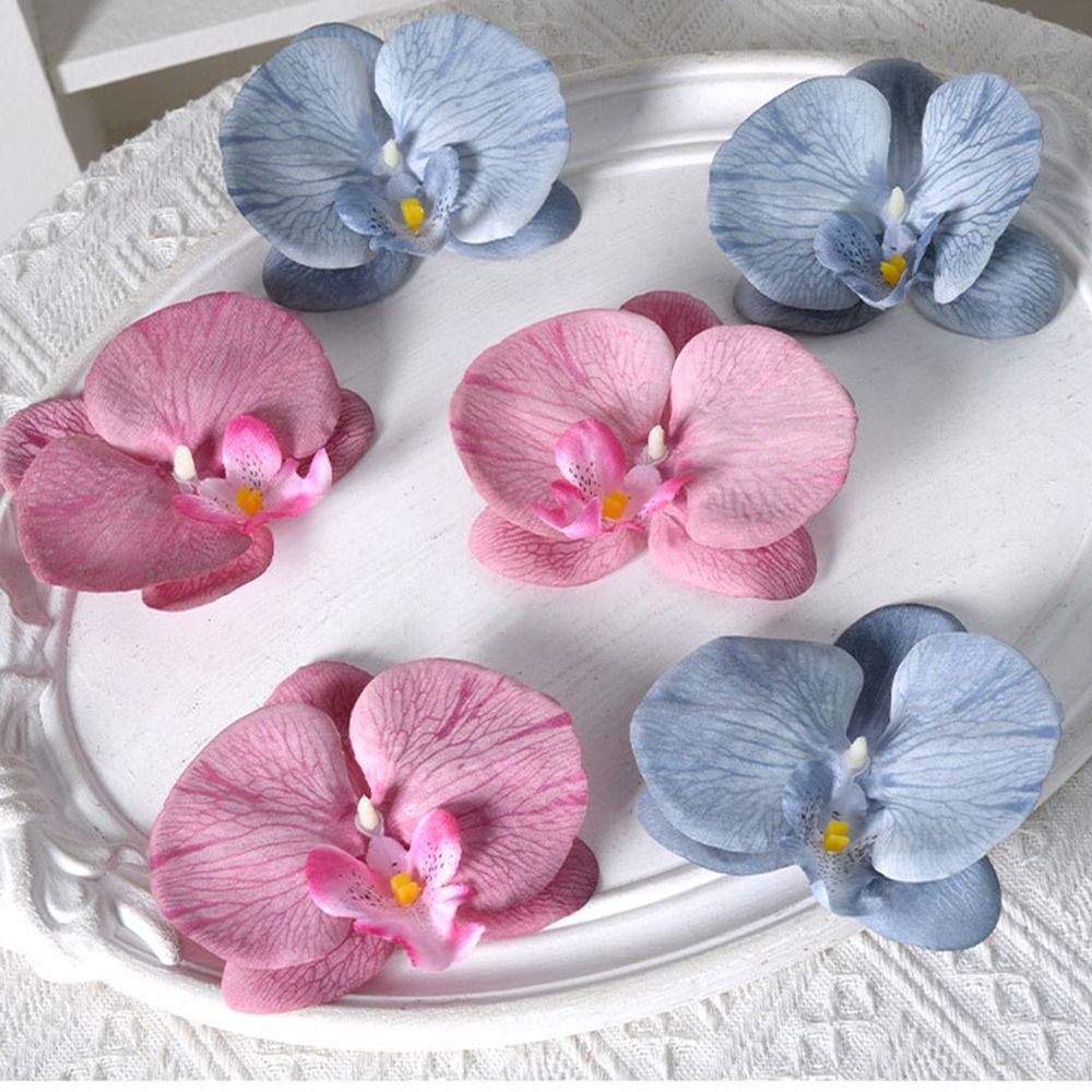 Personality DIY Jewelry Making Craft Simulated Flower Headdress Handmade Accessories Butterfly Orchid Flower Decoration Hairpin Gift