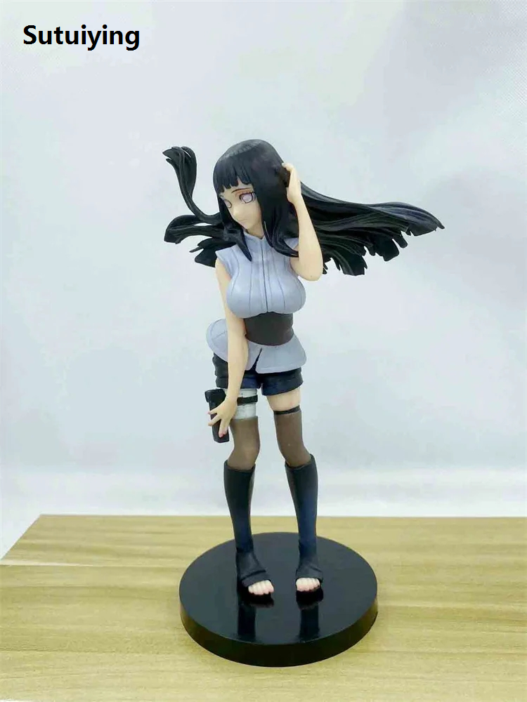 Sutuiying 21CM Anime Naruto Shippuden Hyuga Hinata Action Figure PVC Statue 2025 Collection Model Toys Desktop Decoration Doll Ornament Gift