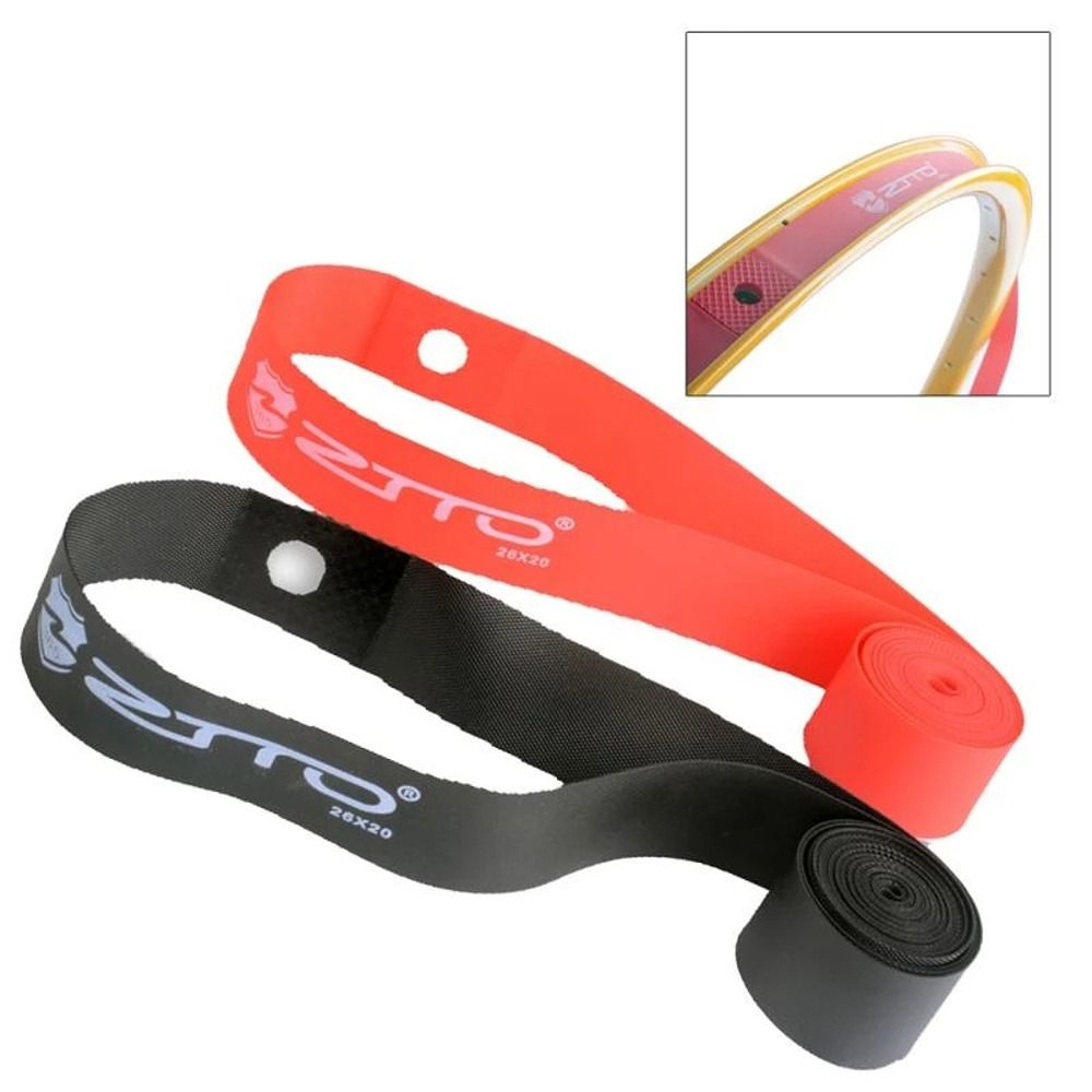2Pcs New Red Top Anti Puncture Tape Pad Bike Inner Tube Bicycle Tire Liner
