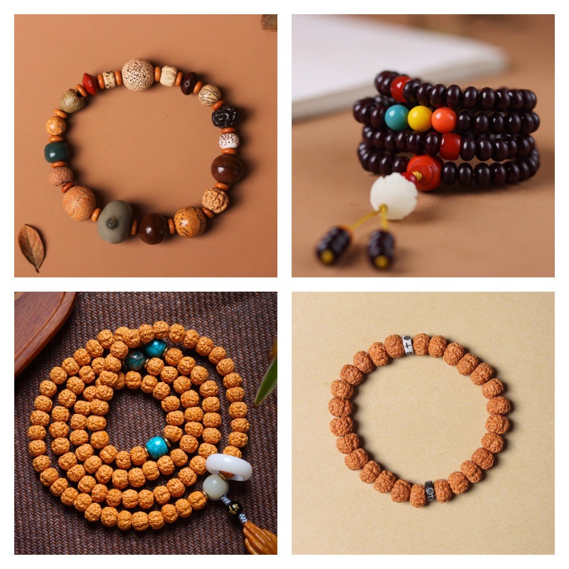 【New arrivals】Special Lingyin Seeds Bodhi Bracelet for and Women Multi-orb 18 Seeds Gift Bracelet