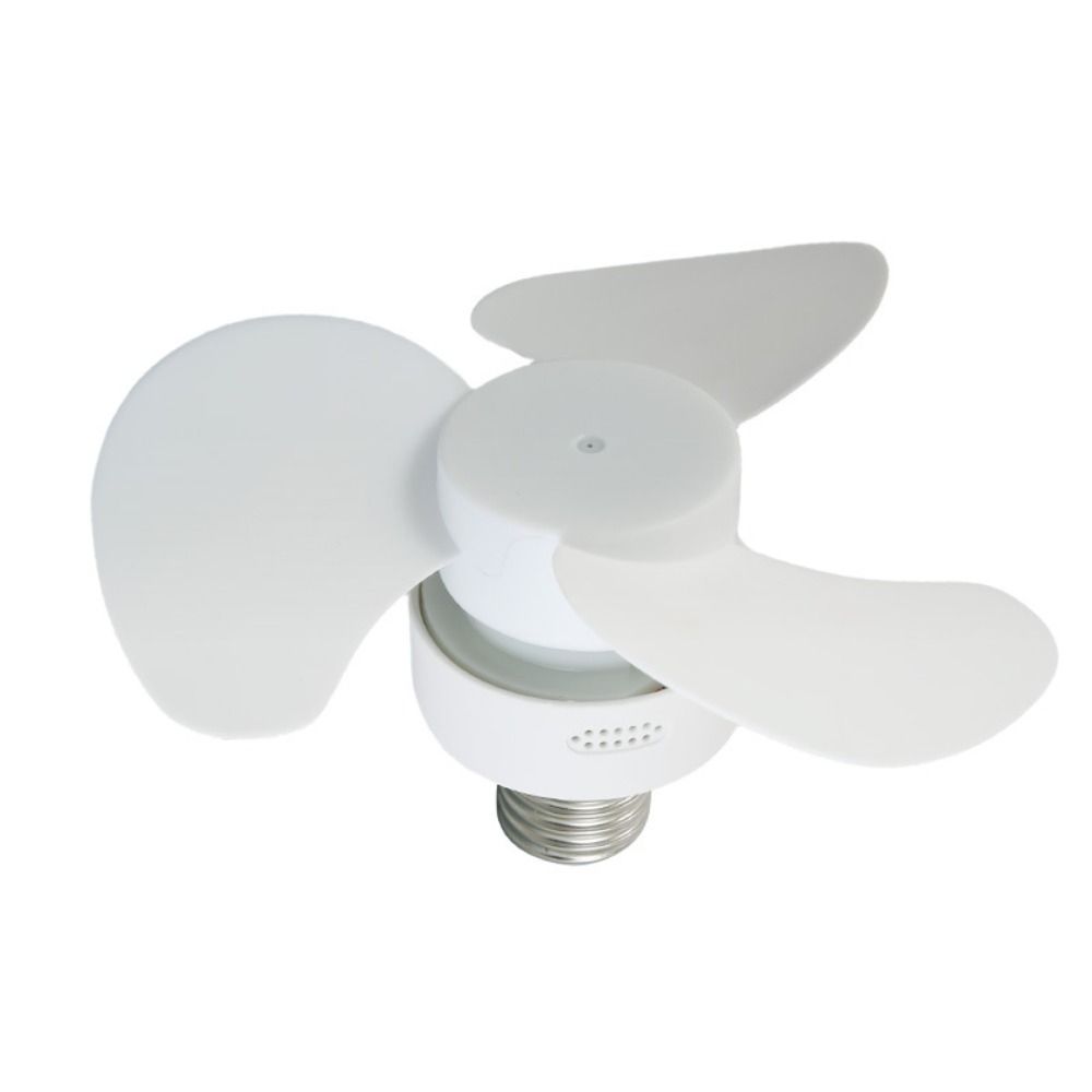MIni 5W E27 Screw Mouth Fan Low Noise Strong Wind Small Ceiling Fan ABS Energy-saving Electric Fan Bedroom