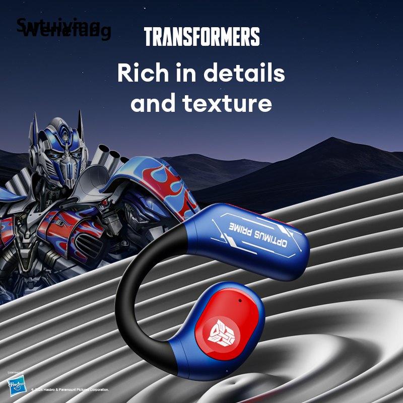 Wenefang Sutuiying Genuine TRANSFORMERS TF-T18 OWS Wireless Earphones Bluetooth 2025 New Noise Portable Reduction Sport Music Headphones Long Endurance Earbuds