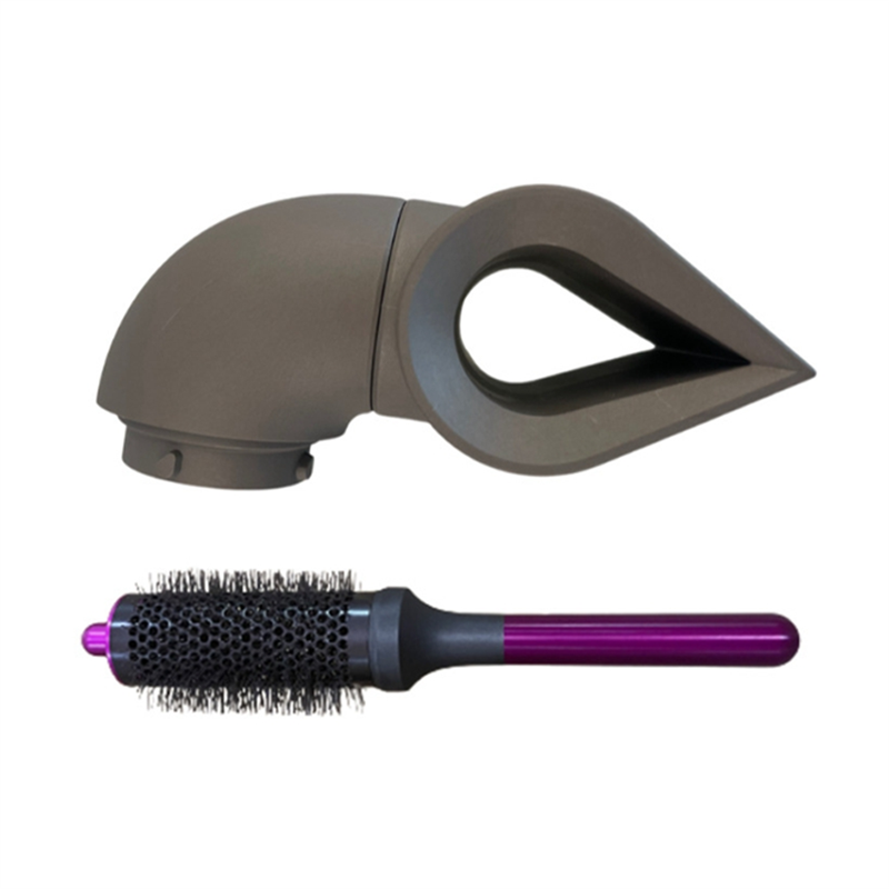 Sojhoop For HD01 HD05 Curling Iron Recision Styling Nozzle+Round Hair Brush Create Inward Outward Curls Hairstyle