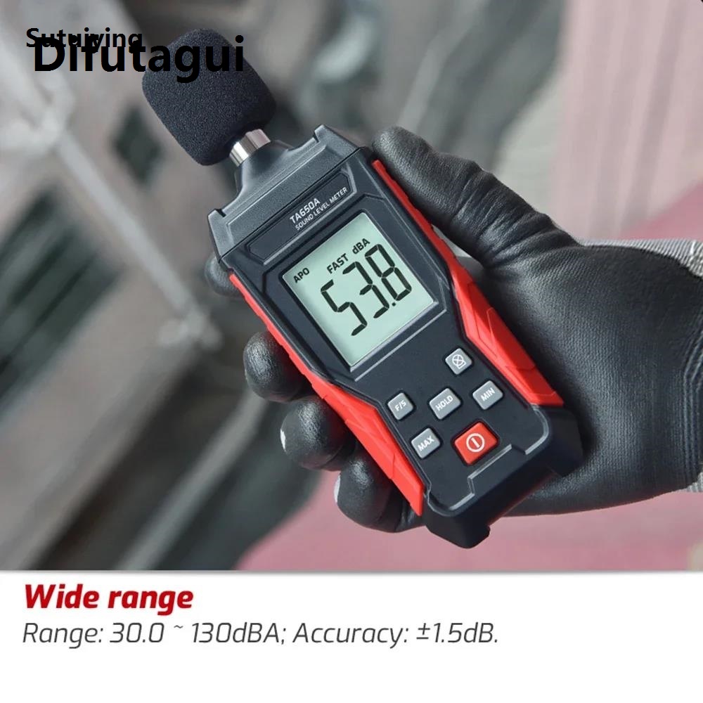 Difutagui Fifty percent discount Sutuiying Digital Sound Level Meter Audio Level Meter Sound Meter Decibelimetro Profesional 30-130dB Decibel Meter Portable Noise Meter