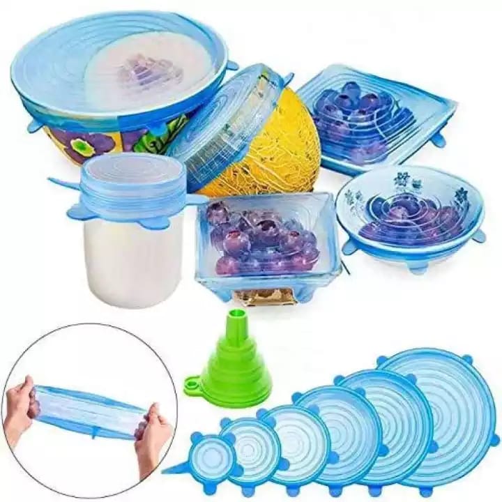 Silicone Food Cover Stretch Lids - 6Pcs/Set
