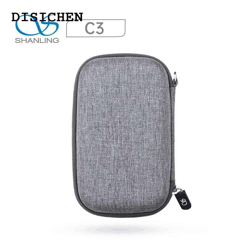 DISICHEN New style SHANLING C3 Cloth storage Box Large space For M0/M1/M5S player Earphones Portable Pressure Box zipper storage Bag with mesh bag