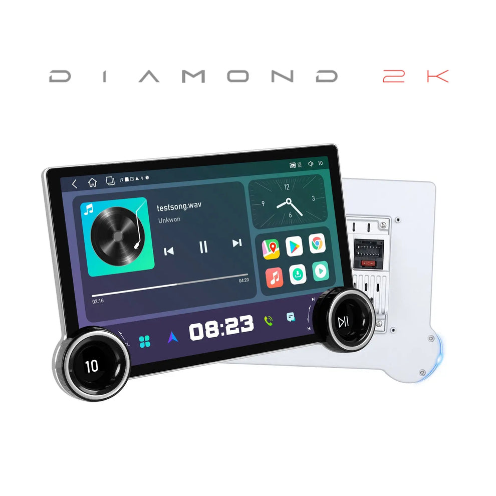 11.5inch FHD Diamond Series 2K Car Android Stereo Touch Screen 4+64 4G WiFi Wireless Carplay Android Auto GPS Navigation Bluetooth With Sim Card Slot