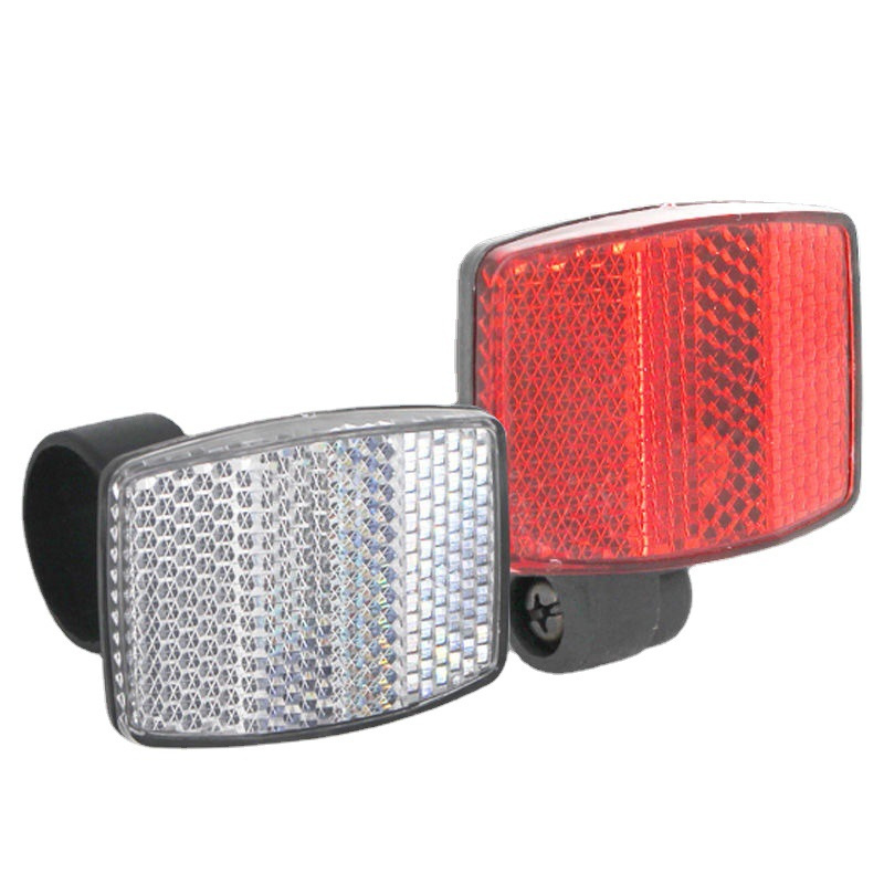 Bicycle Plastic Reflector Taillight Mountain Bike Plastic Reflector Night Front And Rear Warning Taillight CF8