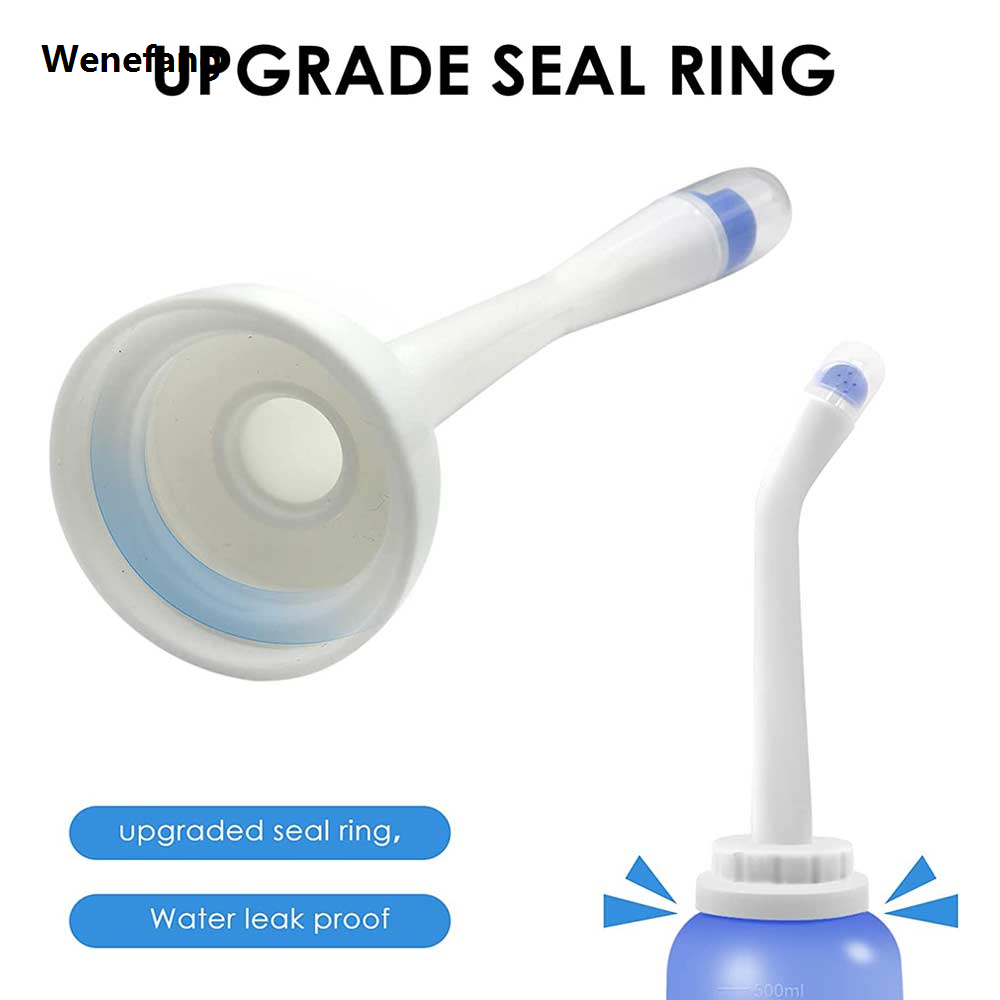 Wenefang 500ml Portable Bidet men Handheld Travel Bidet for Pregnant Women Portable Baby Cleansing Water Washer Bottle Baby Showers Mom Bottle