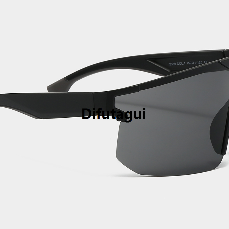 Difutagui 2025 New [ New ] Fashion Riding Glasses Outdoor Sports Glasses Affordable One-Piece Large Rim Sunglasses Mercury Colorful Sunglasses