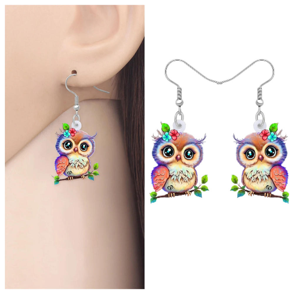 Fashionable Bird Earrings Colorful Women'S Earrings Stylish Handmade for Girls Party Special Occasions