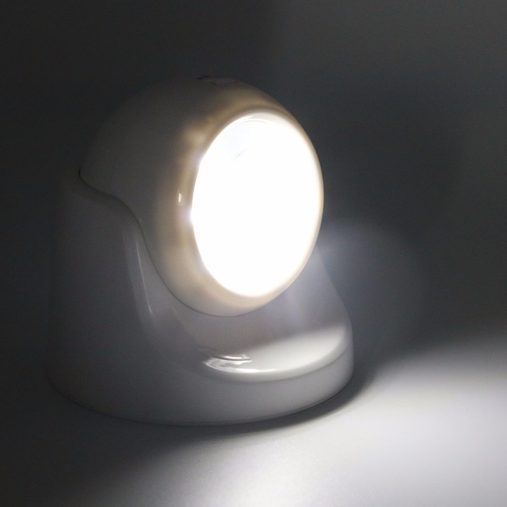NEW 【Innovative design】360 Degree Rotation 9LEDs Smart Human Motion Sensor Light Battery Powered PIR LED Night Light Night Lamp For Closet Cabinet