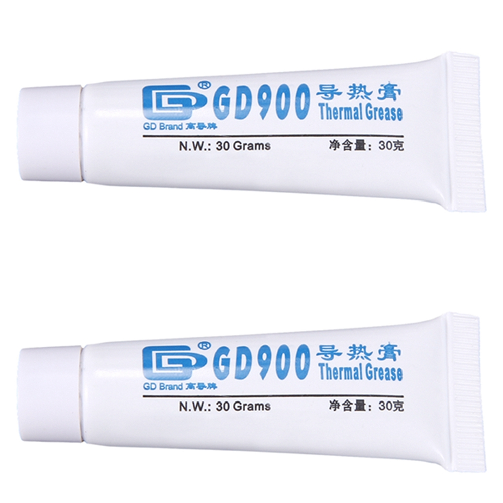fasdaga 2X GD900 Thermal Conductive Grease Paste Silicone Plaster Heat Sink Compound Net Weight 30 Grams