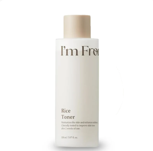 I'm From Rice Toner, 77.78% Rice Extract from Korea, Glow Essence with Niacinamide, Hydrating for Dry Skin, Vegan, Alcohol Free, Fragrance Free, Peta Approved, K Beauty Toner, 5.07 Fl Oz