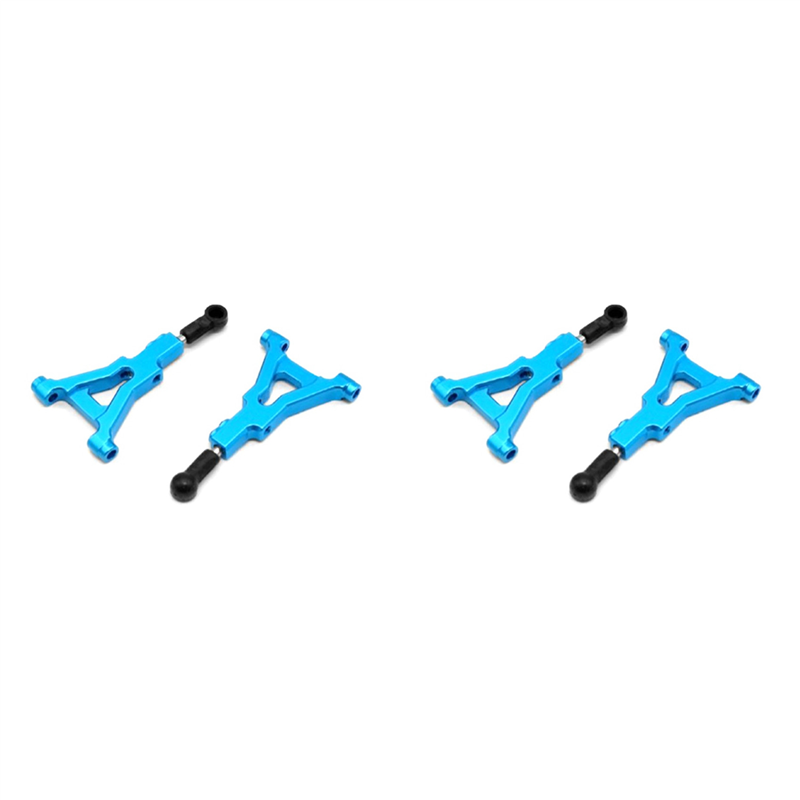 Kqueebee 4 Pack Metal Front Lower Suspension Swing Arm for 1/10 TRF416 RC Car Upgrade Parts