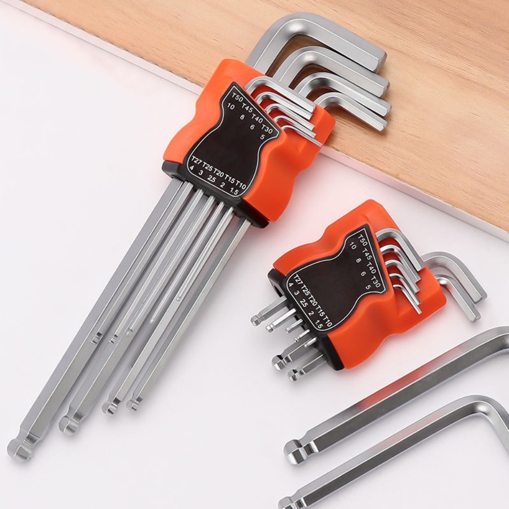 New Flat/Ball/Torx Double-End Screwdriver Spanner L Type Hex Wrench Set Hand Tools Portable Allen Key Hexagon