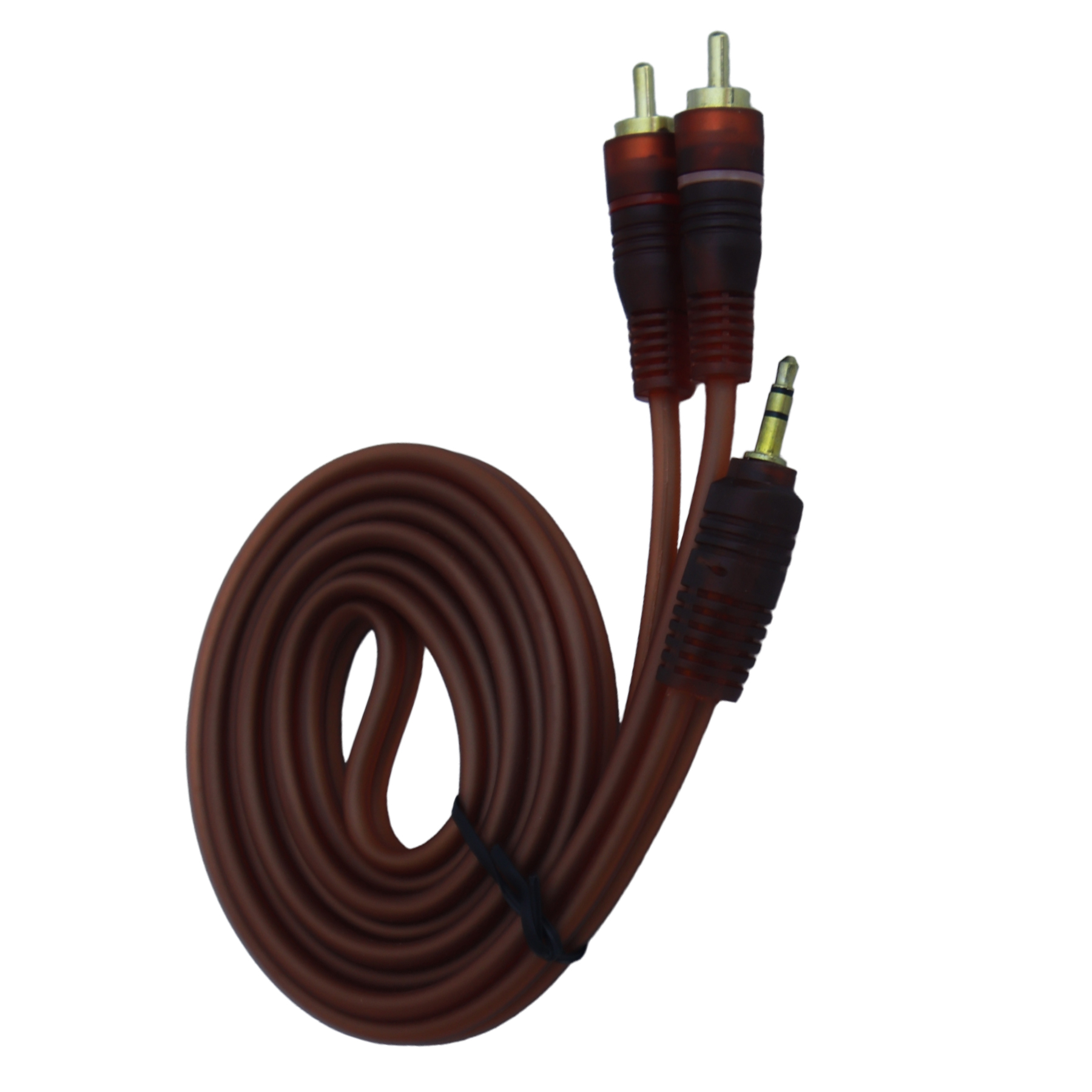 Super Quality 3.5mm Stereo Plug Male to 2 RCA Male Audio Adapter AUX MP3 Speaker Cable/ Headphone Output To Home Audio System
