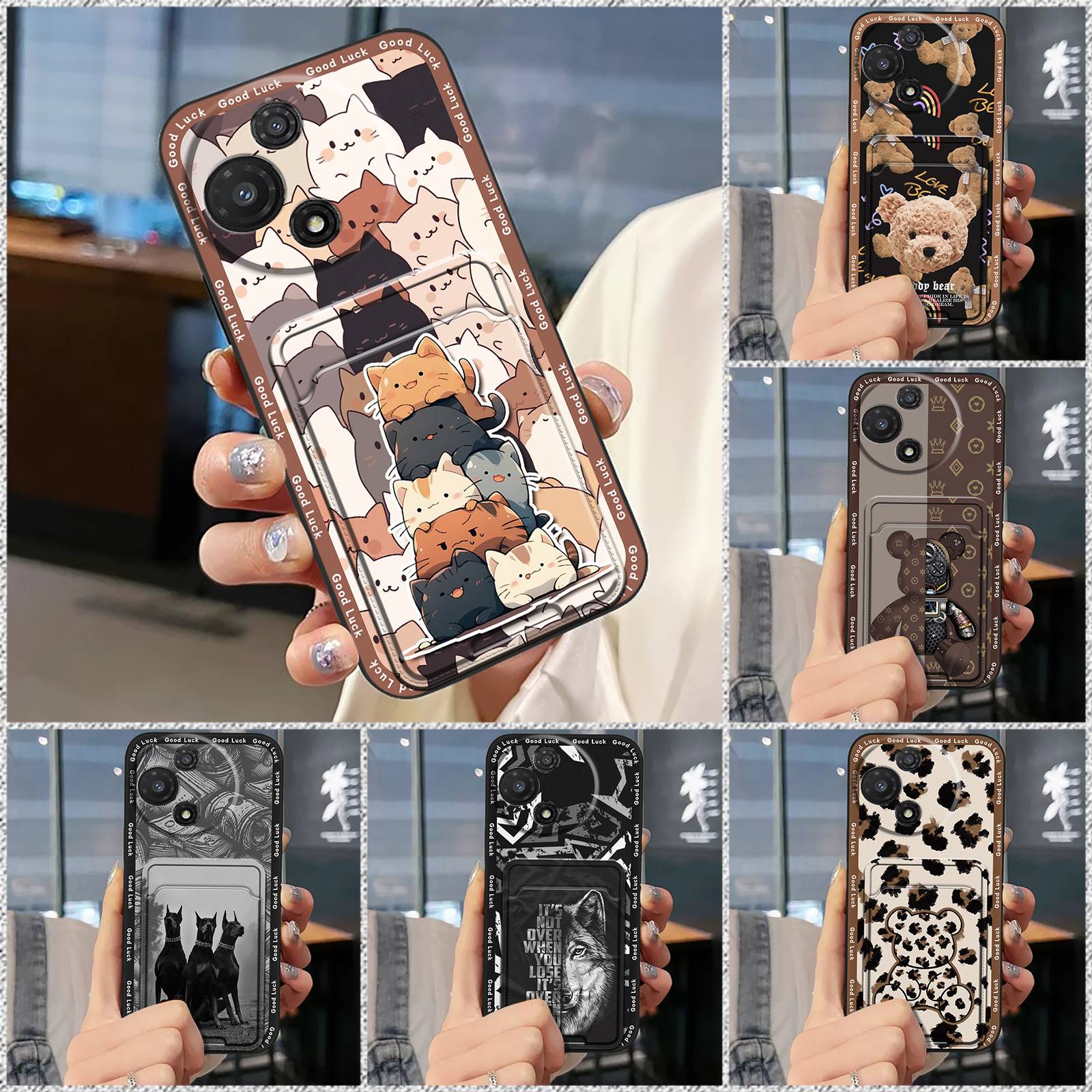 Soft case Card slot Phone Case For TCL 60 SE NxtPaper 5G Waterproof Graffiti Durable Fashion Design Dirt-resistant Cute