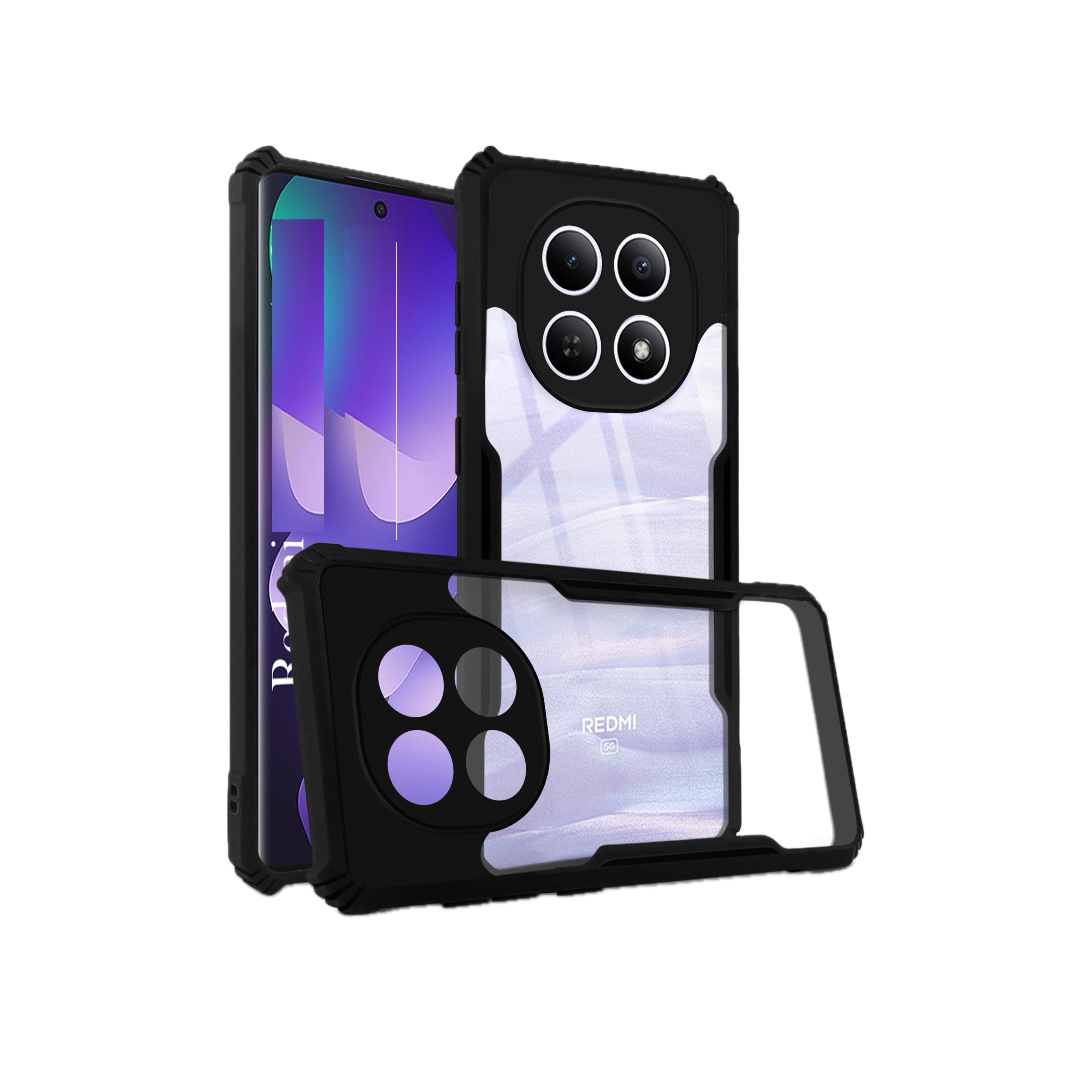 Redmi Note 15 Ipaaky Case With Back Transparent Case