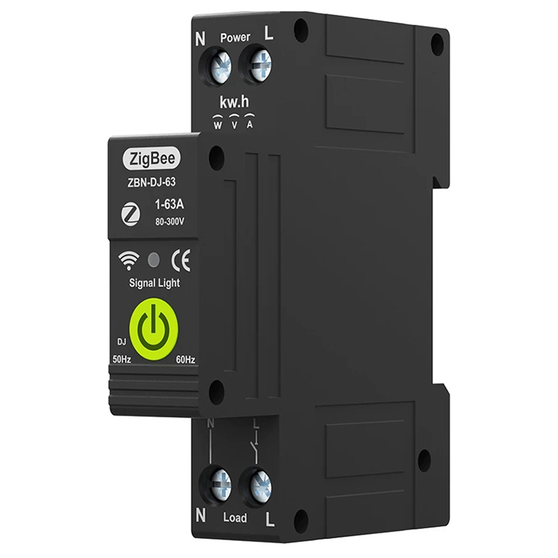 NCANRUI Tuya Zigbee Intelligent Circuit Breaker Timing Photovoltaic Bidirectional Metering Energy Meter Automatic Reclosing