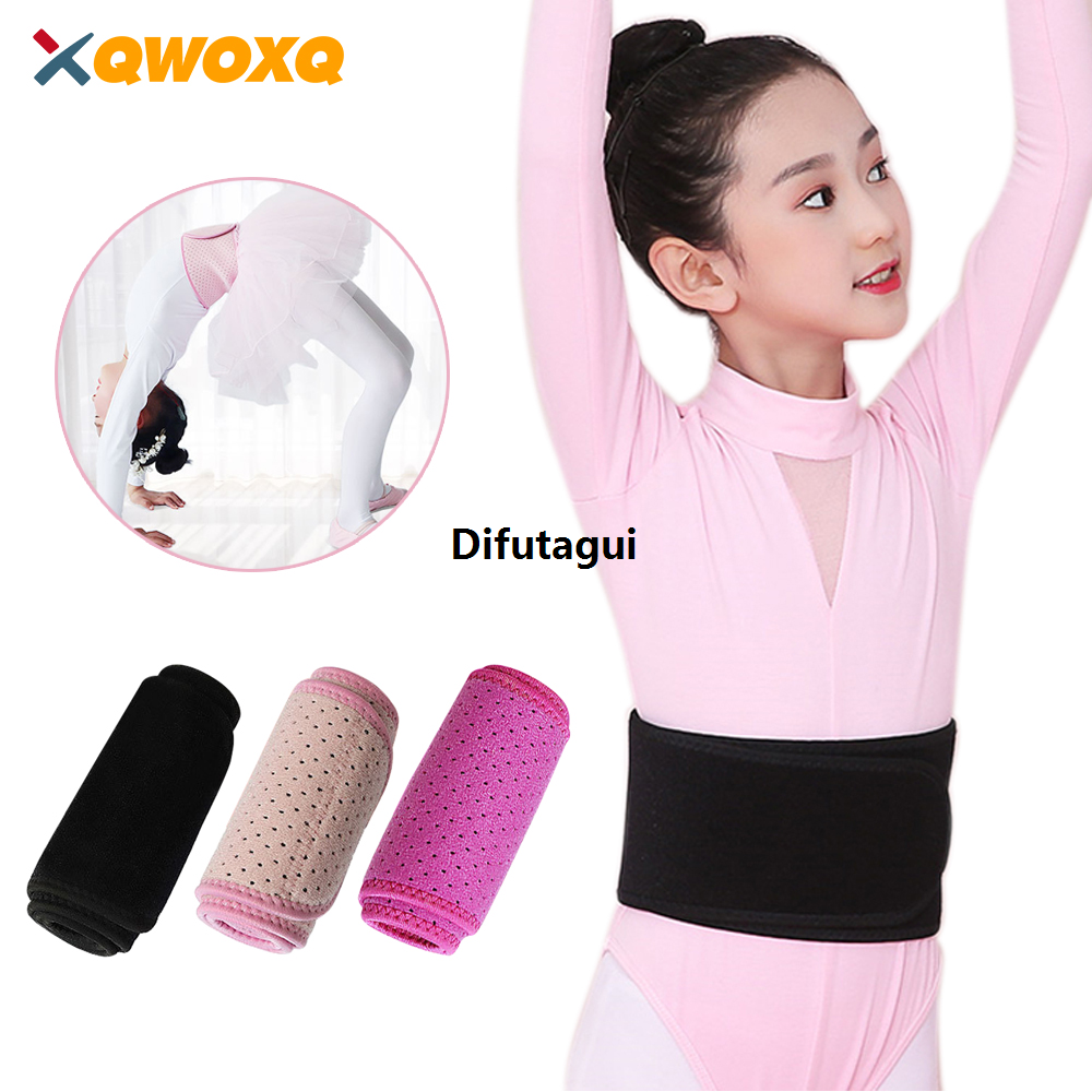 Difutagui Running, basketball, dance, belt, sports, new products【】Children's Profesional adjustable lumbar support, belly belt, dance, yoga, volleyball
