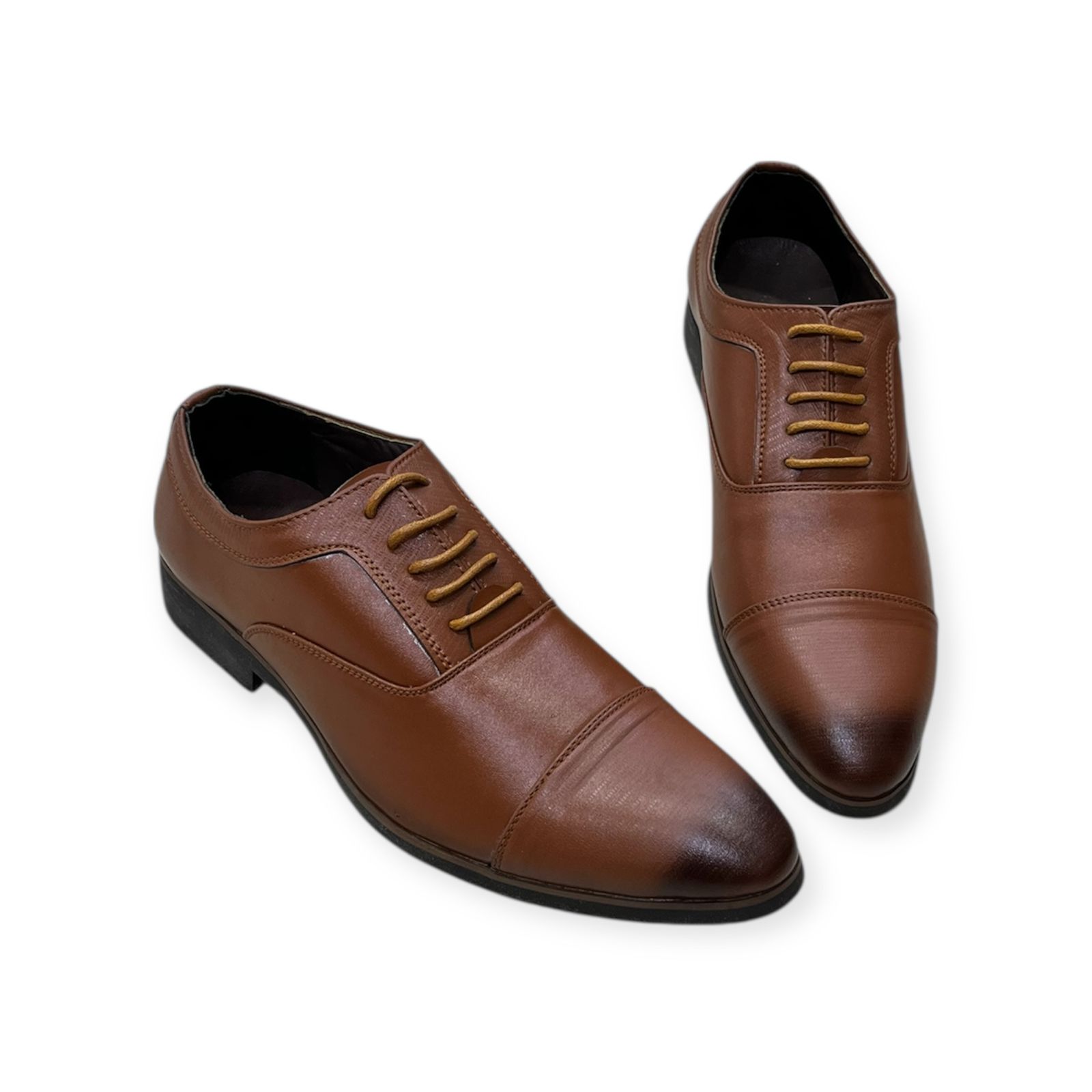 Brown Trendy Formal Leather Shoe For Men (010)
