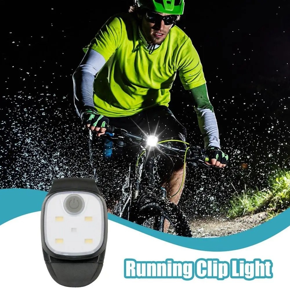 Compact 4 Lighting Modes Clip on Lamp for Cap Rechargeable Aglimmer Running Lights 5 LED Beads Bright Safety Warning Light Camping