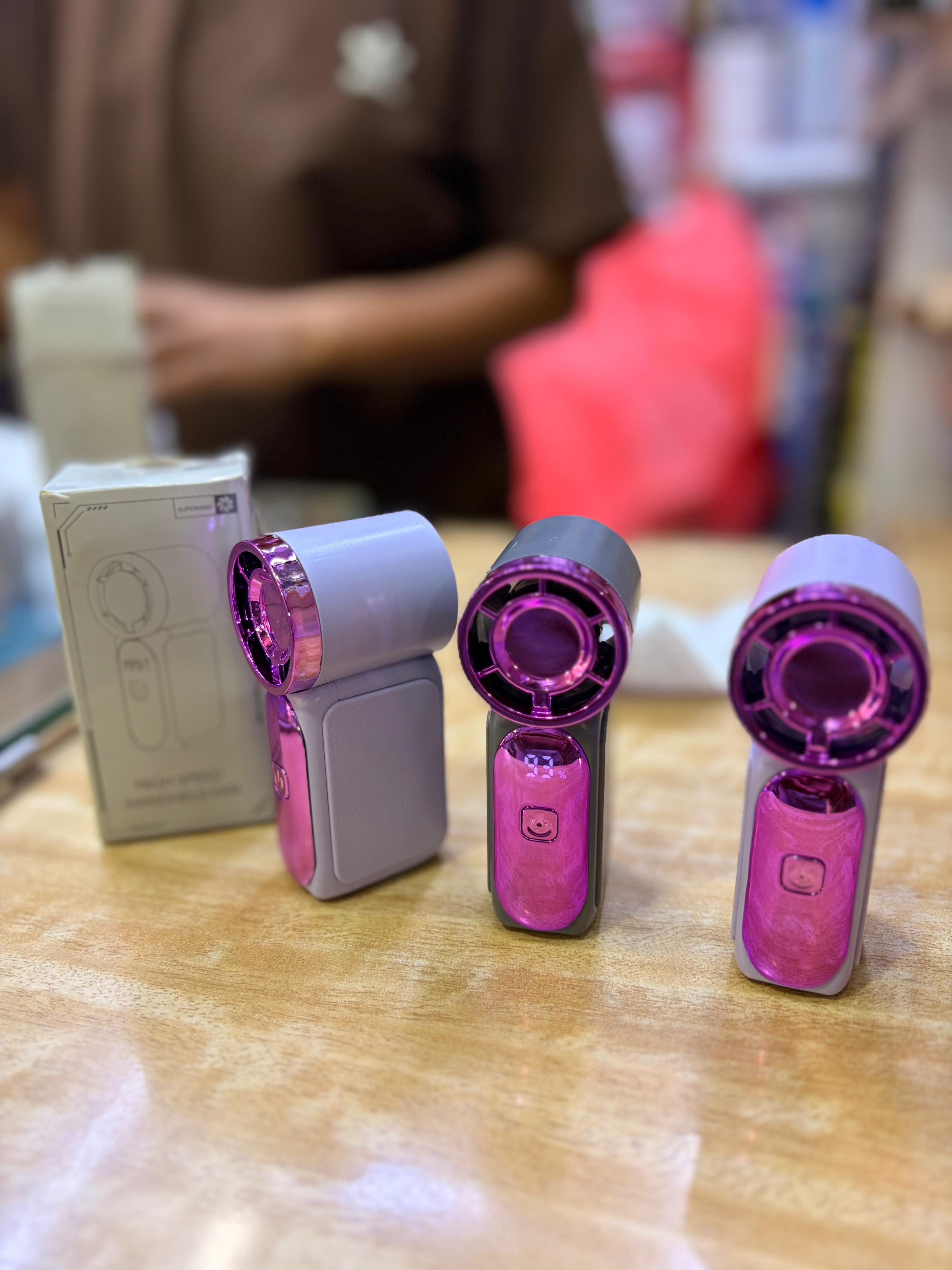 Portable Mini Handheld Fan, Personal Small Turbo Fans Rechargeable For Travel