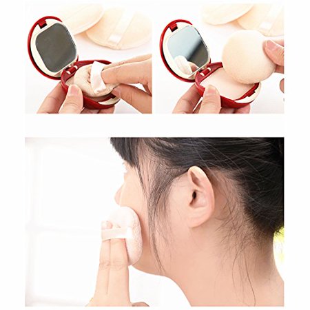 Pack of 2 - face powder puff - Foundation Contour and Facial Makeup Sponge