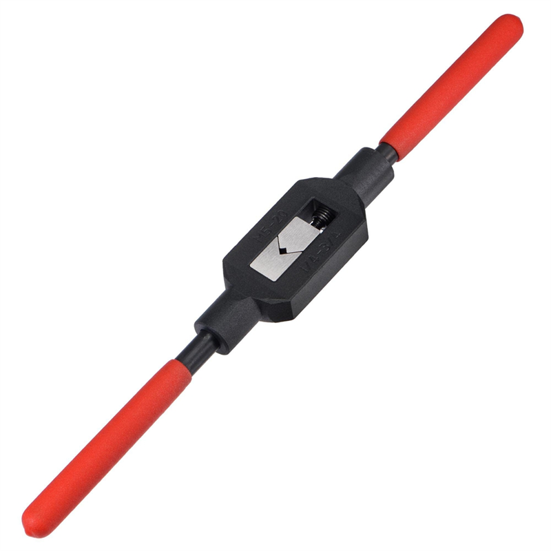 1 Piece Adjustable Tap Wrench Handle Black & Red Steel for 1/4-3/4Inch (UNC/UNF) / Metric M5-M20 Taps