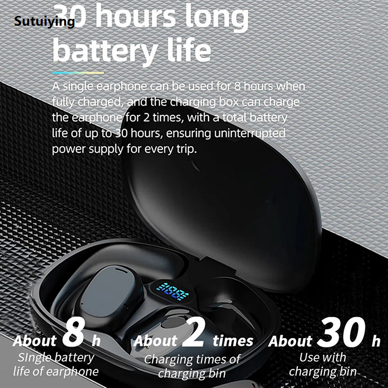 Sutuiying GT280 Wireless Headphones Touch Control Earbuds LED Display Luxury Headset For Sports Laptop TV Smart Phones Tablets TAOPA