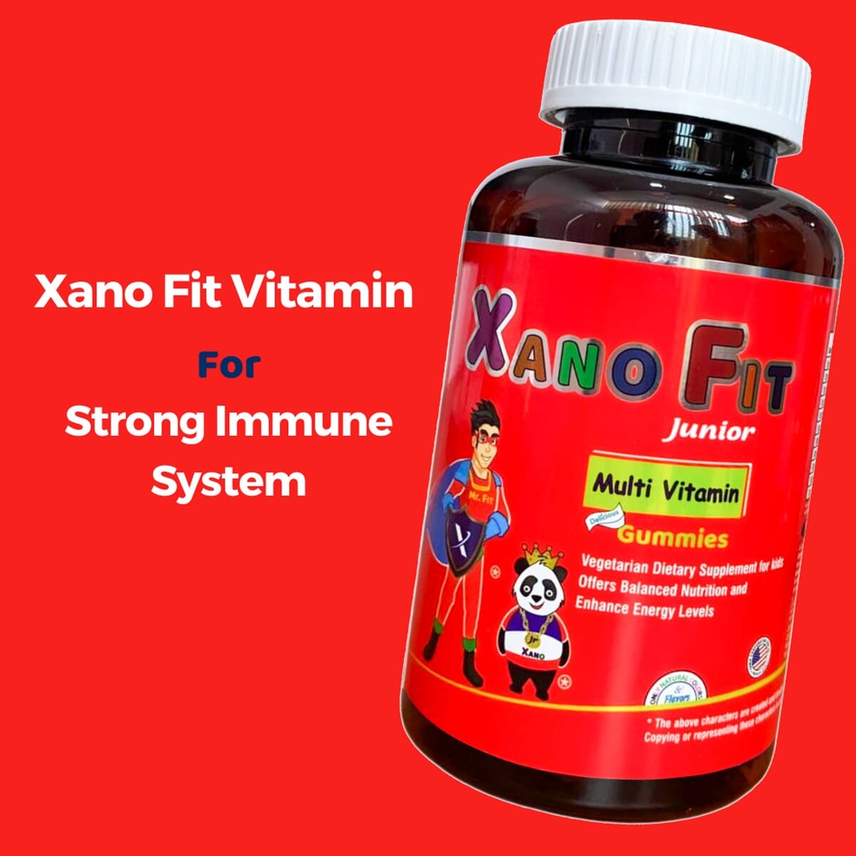 Xano Fit Junior Multivitamin Gummies For Kids For Growth, Immunity & Health 30 Pieces