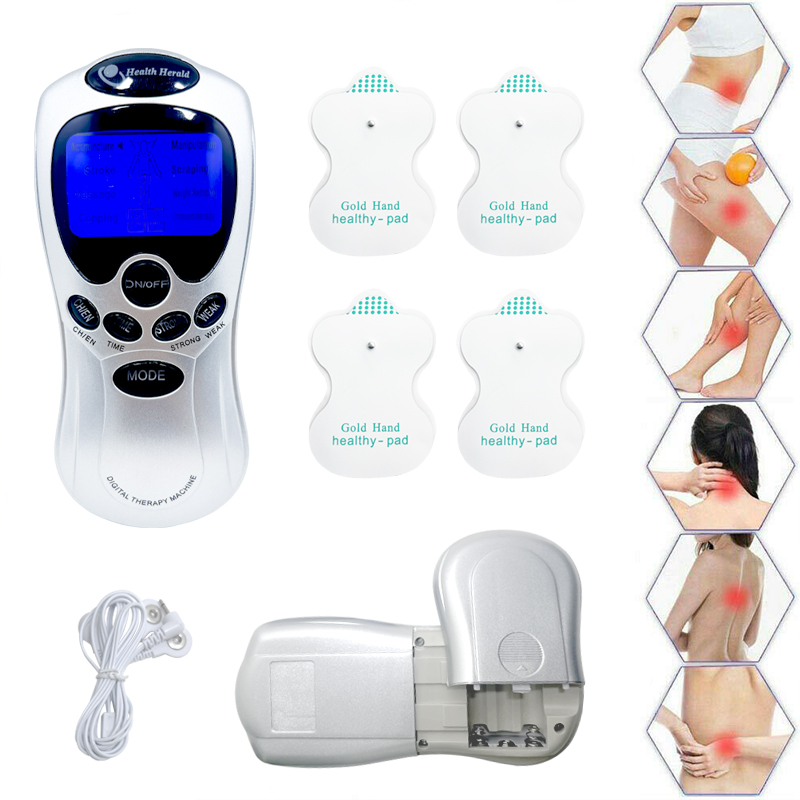 HOT Electric body massager with adjustable dry battery power supply suitable for full body equipped with 4 patch replacements