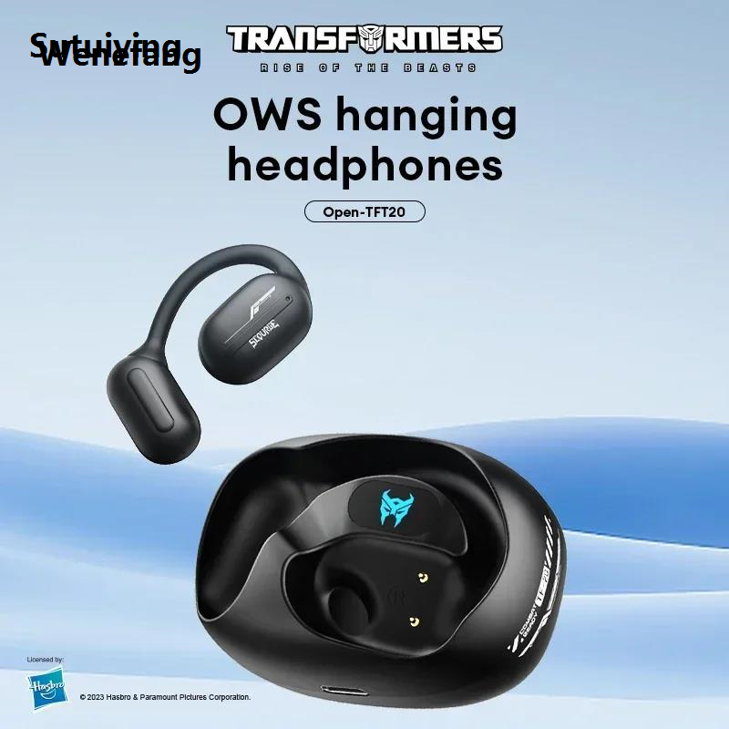 Wenefang Sutuiying TRANSFORMERS OWS Bluetooth 5.4 Hanging Ear Earphone ENC Noise Reduction High Quality Luxury Headphones Low Latency HD Cal Sport Music Headset TF-T20