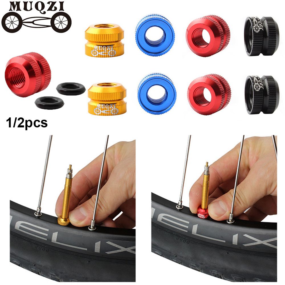 1/2pcs 4 Colors Inner Valves Nozzle Accessories Law Mouth Nuts Tube Valve Caps Bicycle Tires Lock Nut Replacement